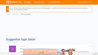 
                            4. Suggestion login Safari | Les forums de MacGeneration