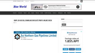 
                            10. Sui Gas Bill Check Online & Print Copy SNGPL Northern | ...