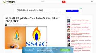 
                            5. Sui Gas Bill Duplicate – View Online Sui Gas Bill of SSGC ... - Web.pk