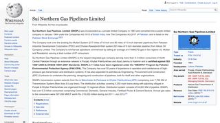 
                            7. Sui Northern Gas Pipelines Limited - Wikipedia