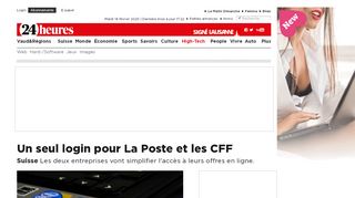 
                            11. Suisse: Un seul login pour La Poste et les CFF - High-Tech - 24heures ...