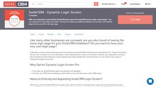 
                            1. SuiteCRM - Dynamic Login Screen | SuiteCRM Module