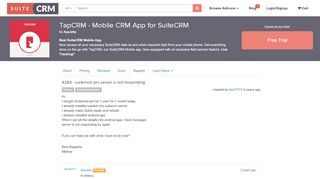 
                            1. suitemob pro server is not respond... | Support | TapCRM - Mobile ...