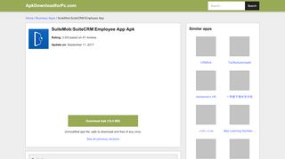 
                            10. SuiteMob:SuiteCRM Employee App 4.1.0 apk download for Pc ...