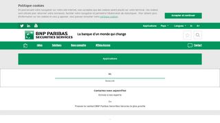 
                            1. Suivez-nous - Applications | BNP Paribas Securities Services