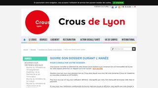 
                            5. Suivre son dossier - Crous de Lyon