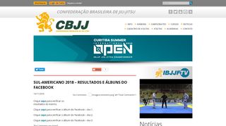
                            13. Sul-Americano 2018 - Resultados e álbuns do Facebook - CBJJ ...