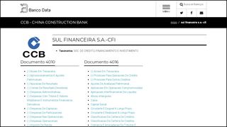 
                            5. SUL FINANCEIRA S.A.-CFI - Lista de Informações Disponíveis ...