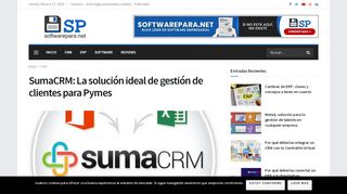 
                            10. SumaCRM ▷ Opinión de la solución de gestión de clientes para Pymes