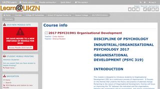 
                            11. Summary of 2017 PSYC319H1 Organisational ... - Learn@UKZN