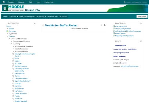 
                            11. Summary of Turnitin for Staff at Unitec - Unitec Moodle