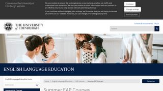 
                            9. Summer EAP Courses | The University of Edinburgh