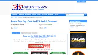 
                            11. Summer Fever Fling | Three Day 2018 Baseball Tournament | Sports ...