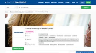
                            12. Summer Internship at Handelsbanken | RateMyPlacement