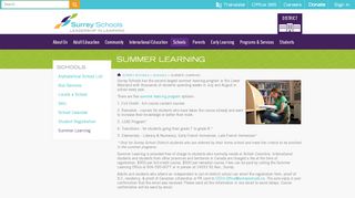 
                            13. Summer Learning - Surrey Schools