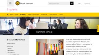 
                            2. Summer school - Students | Universiteit Utrecht - UU student