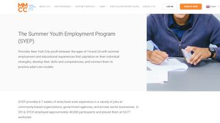 
                            10. Summer Youth Employment Program | MMCC