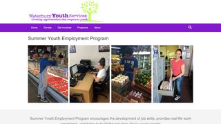 
                            8. Summer Youth Employment Program - Waterbury Youth Services