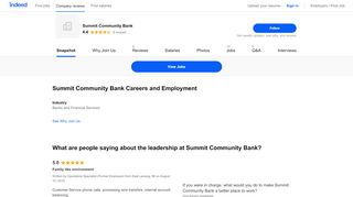 
                            9. Summit Community Bank Careers and Employment | ...