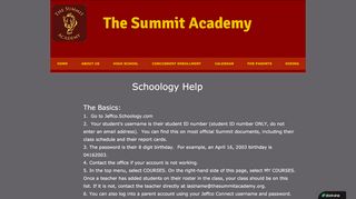 
                            11. summit | Schoology Help - The Summit Academy