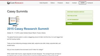 
                            11. Summits – Casey Research
