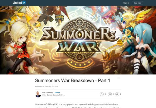 
                            12. Summoners War Breakdown - Part 1 - LinkedIn