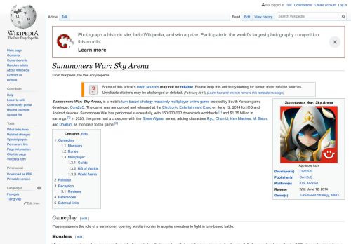 
                            13. Summoners War: Sky Arena - Wikipedia