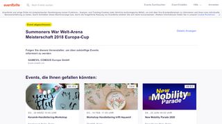 
                            12. Summoners War Welt-Arena Meisterschaft 2018 Europa-Cup Tickets ...