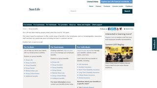 
                            8. Sun Life Financial - Group benefits