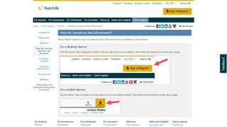 
                            11. Sun Life Financial - How do I access my account?