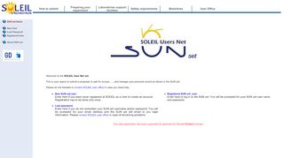 
                            1. SUN set Home - Synchrotron SOLEIL