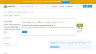 
                            11. Sunborn Games - Android developer info on AppBrain - AppBrain.com