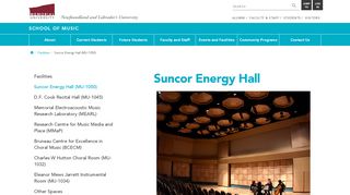 
                            11. Suncor Energy Hall | School of Music | Memorial University of ...