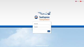 
                            7. SunExpress Training Platform - User Login Page