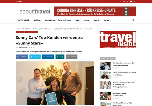 
                            5. Sunny Cars' Top-Kunden werden zu «Sunny Stars» - TRAVEL INSIDE