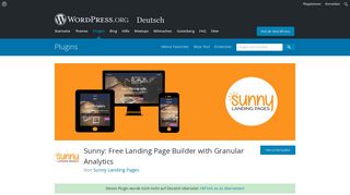 
                            1. Sunny: Free Landing Page Builder with Granular Analytics - WordPress