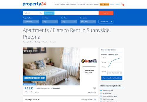 
                            13. Sunnyside, Pretoria Property : Apartments / flats to rent in Sunnyside ...