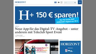 
                            10. Sunrise: Neue App für das Digital-TV-Angebot – unter anderem mit ...