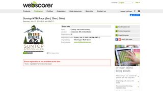 
                            4. Suntop MTB Race (9m | 30m | 50m) | Event registration | Webscorer