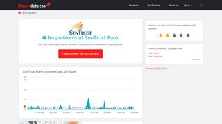 
                            11. SunTrust Bank down? Current problems and outages | Downdetector