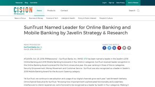 
                            10. SunTrust Named Leader for Online Banking and Mobile Banking by ...