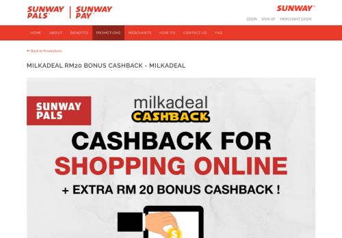 
                            10. Sunway Pals - Promotions - MilkADeal RM20 bonus ...