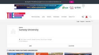 
                            13. Sunway University World University Rankings | THE