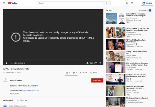 
                            2. SUP2U - Die App für alle Fälle - YouTube