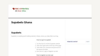 
                            8. Supabets Ghana - Informationcradle