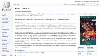 
                            9. Super Casino 2 - Wikipedia