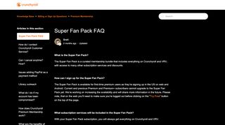 
                            7. Super Fan Pack FAQ – Knowledge Base - Crunchyroll