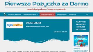 
                            13. Super Grosz | Pierwsza pożyczka za darmo