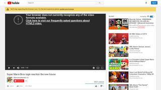 
                            7. Super Mario Bros login reaction the new house - YouTube