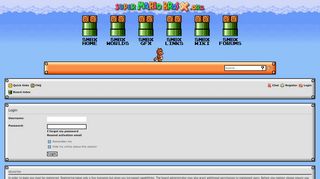 
                            9. Super Mario Bros. X Forums - User Control Panel - Login